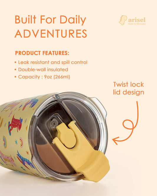 Arisel Kids Stainless Steel Cup - Beep Beep