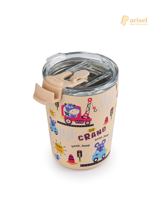 Arisel Kids Stainless Steel Cup - Beep Beep