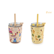 Arisel Kids Stainless Steel Sippy Cup Twin Pack - Safari and Beep