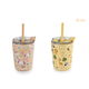 Arisel Kids Stainless Steel Sippy Cup Twin Pack - Safari and Unicorn
